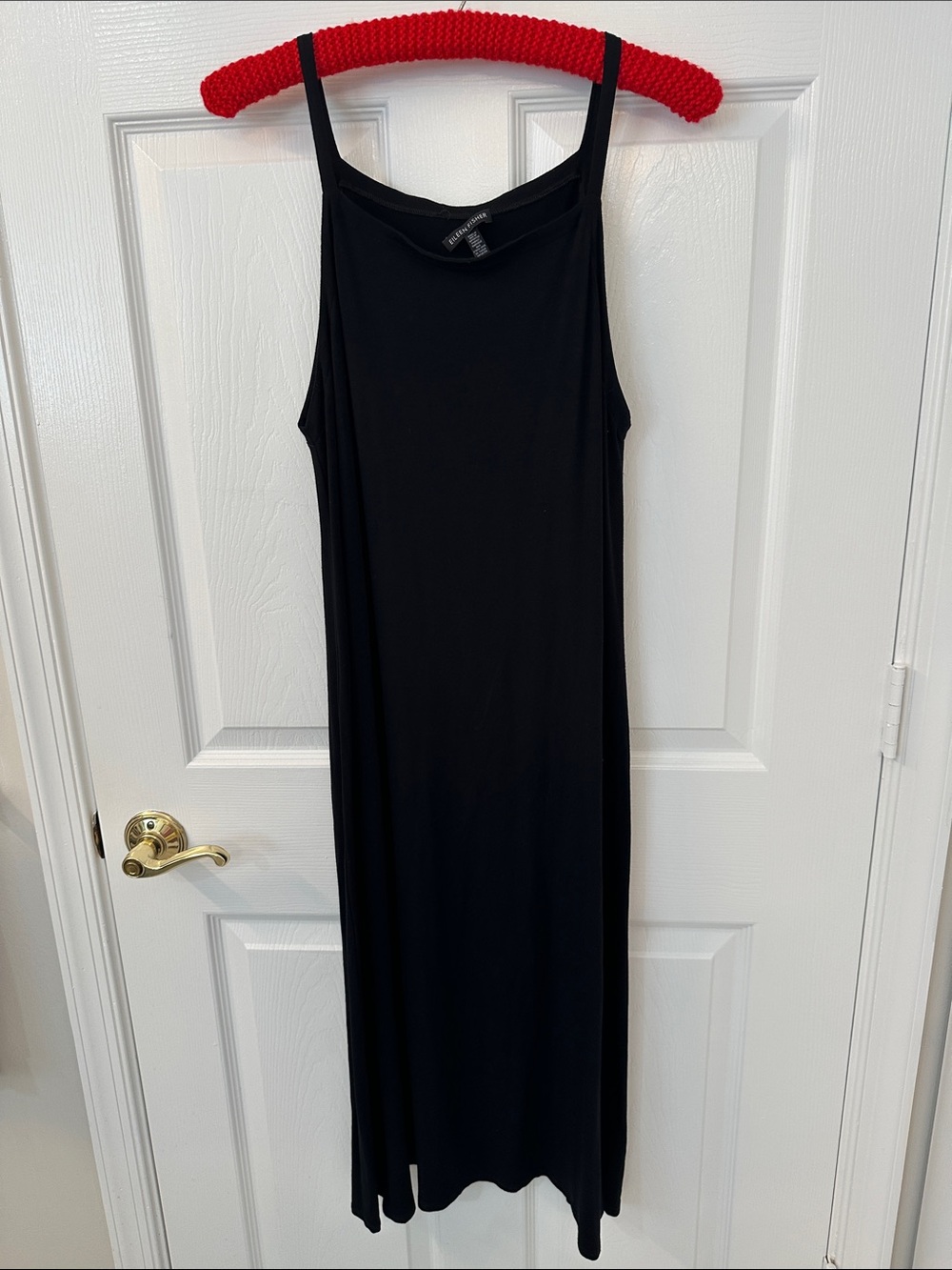 Classic Black Tank Maxi Dress - Eileen Fisher Size Medium